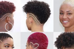 Black Females Shaved Hairstyles